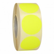 Prijssticker Ø25mm fluor geel 1000/rol Td27501625